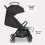 My Babiie MBX6 Auto-Fold Compact Stroller - Black / Grey 2