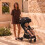 My Babiie MBX6 Auto-Fold Compact Stroller - Black / Grey 9