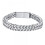 Ανθεκτικό και κομψό βραχιόλι από κουβανέζικο υποαλλεργικό υλικό με κλασικό 1