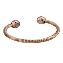Hypoallergent armband för känslig hud, bekväm passform kopparmagnetiskt armband med elegant unisexdesign, flexibel storlek, wellnessmycken med