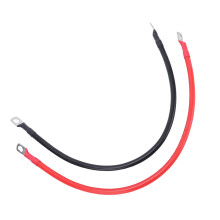 6 AWG 12-Zoll-Kabel, 2 Stück, 0,31 Zoll verzinnte Kupferklemmen