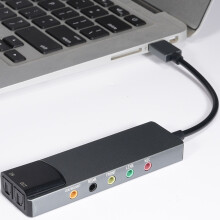 7.1 USB-Surround-Soundkarte Silber - 7.1/5.1/2ch