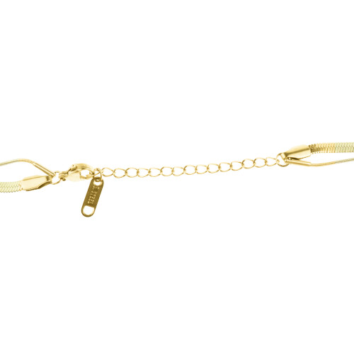 Σετ κολιέ choker επιχρυσωμένο με χρυσό 14 καρατίων για γυναίκες, ρυθμιζόμενο μέγεθος, 2