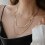 Σετ κολιέ choker επιχρυσωμένο με χρυσό 14 καρατίων για γυναίκες, ρυθμιζόμενο μέγεθος, 5