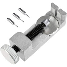 Kit de ferramentas para remoção de elos de pulseira de relógio, construção sólida em metal ultrarresistente, fácil de usar e compatível com