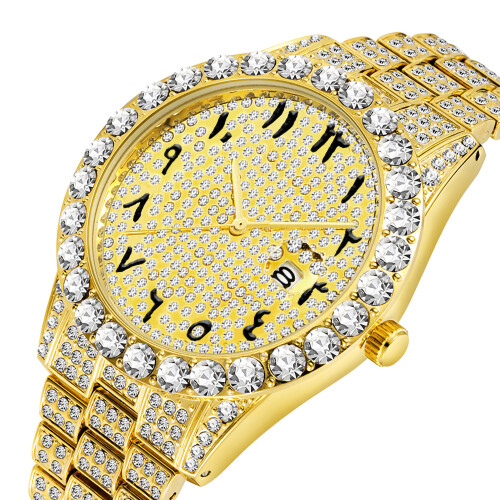 Άνετο και κομψό ρολόι με λουράκι, ρολόγια Bling με στρας, μηχανισμό quartz και εργαλείο 1