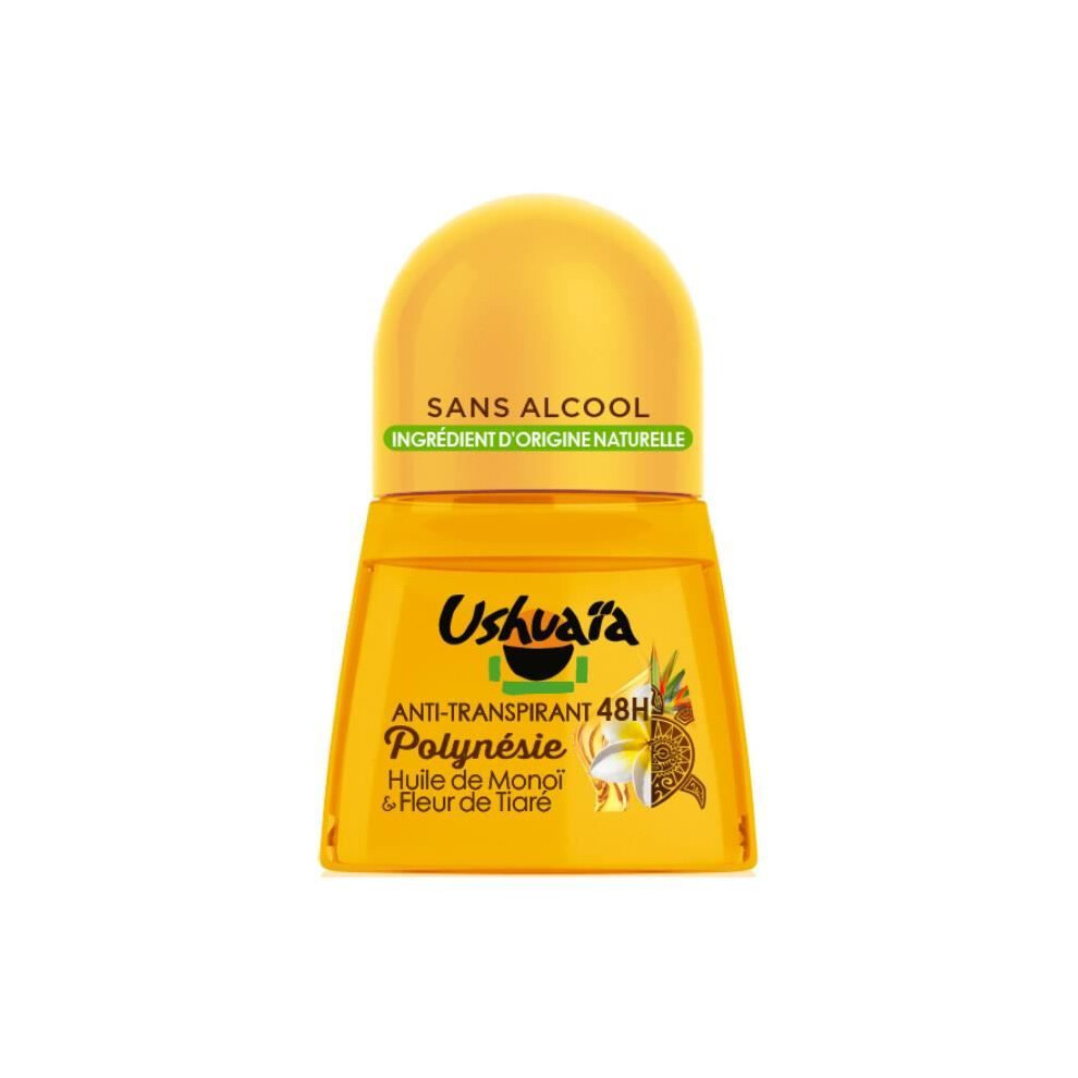 Ushuaia Anti-Perspirant Roll-On Deodorant Monoi Oil & Tiare Flower 48H