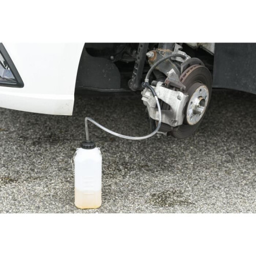 Brake bleeder with reservoir - PRECISION STEEL 1