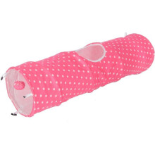 Cat Tunnel - KERBL - Puntino - Pink/White - L. 100 cm Ø 25 cm