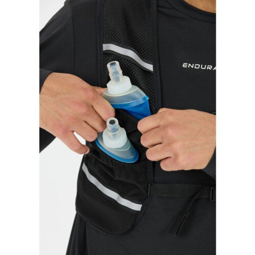Running Vest - ENDURANCE - Includes Soft Bottles - Size L/XL - Black 2
