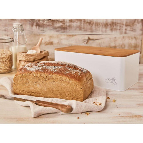 Bread Box - BIRKMANN - With lid - 33 x 18 x 13 cm - Bamboo 1
