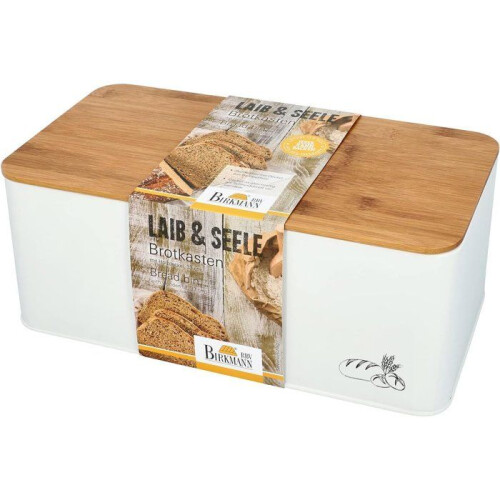Bread Box - BIRKMANN - With lid - 33 x 18 x 13 cm - Bamboo 2