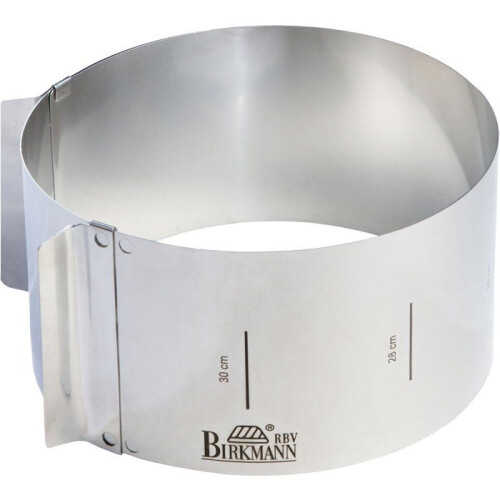 Backring - BIRKMANN - EINFACH BACKEN - Stahl - Größenangabe - Ø18-30, H 10 cm