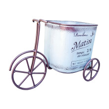 Tragbarer Gartenwagen, mobiler Pflanzenständer, stilvolles-Blau
