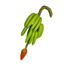 Künstliche Banane mit Stiel, künstliche Früchte aus-Grün