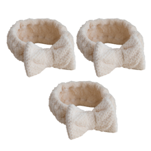 Elastische yoga- en make-uphoofdband, Pelerine Design zachte pluizige haarband voor gezicht wassen, douchen, sporten, schoonheid en huidverzorging