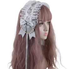 Schattige, gegolfde kanten haarband, een lief accessoire in Japanse stijl om je look bij speciale gelegenheden te verfraaien (1 stuk)