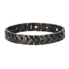 Extra sterke magnetische armband, premium kwaliteit en design met 316L roestvrij staal, hartvormige armband voor mannen en vrouwen met germanium en