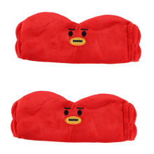 Chique haarbanden en absorberende polsbandjes met dierenhaar, gemaakt van zacht, pluizig materiaal met elastische bandjes, ideaal voor spa, make-up,