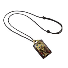 Lightweight Wooden Elephant Figurine Necklace Comfortable-F