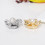6Pcs Button Covers Detachable for Women Shirts Crystals-A04 6