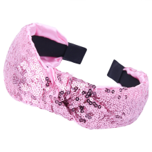 Geweldige cadeau-hoofdband met pailletten en knoop, glinsterende haaraccessoires voor vrouwen en meisjes met een oogverblindend design, modieus voor