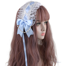 Schattige, gegolfde kanten haarband, een lief accessoire in Japanse stijl om je look bij speciale gelegenheden te verfraaien (1 stuk)
