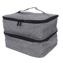 Graue Doppellagige Tasche 30 Flaschen 25,4 21,08 18,29 cm