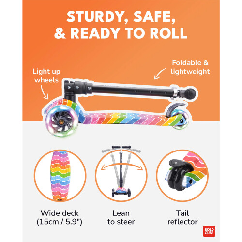 BOLDCUBE Big 3 Wheel Scooter: Astro Dream Age 5-10 2