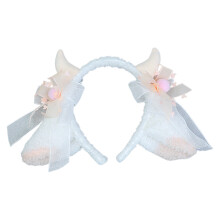 Modieuze kattenhoofdband, Halloween-decoratiecadeau voor kattenliefhebbers, zachte pluche kattenoortjes voor cosplay, feestkostuum, fotoprop voor