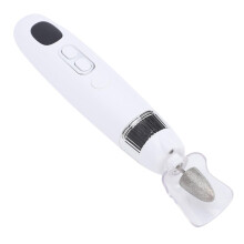Elektrisches Nagelbohrer-Set 600 mAh Weiß 10-Geschwindigkeiten