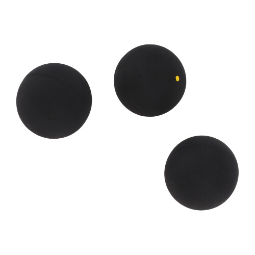 3er-Squashball-Set: blauer Punkt, gelber Punkt, 4 cm