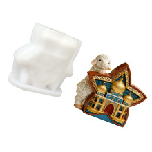 High Temperatures Resistant Silicone Candle Mould With Detailed