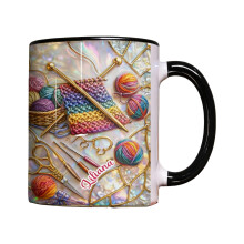 Elegante keramische koffiemokken met brei- en-Zwart 2