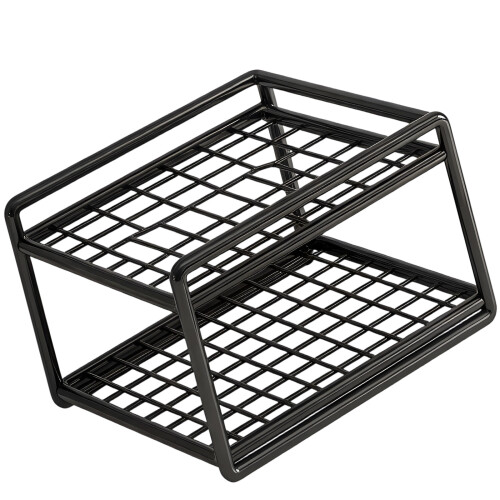 Elegant Iron Pen Holder With Multi Compartment Perfect-Black S