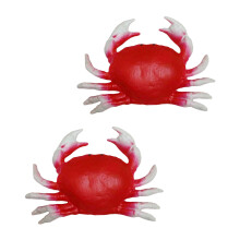 Modèles d'affichage de crabe ABS réalistes, ornement-S 2 pièces