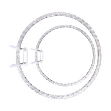 2 Stück tragbare Acryl-Nähreifen für-Transparent