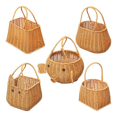 Spacious Handmade Style Basket Wonderful-Square round basket 1