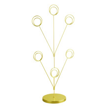 Support en métal rond polyvalent pour une utilisation-or