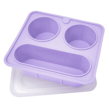 Plateau à glaçons facile à utiliser avec couvercle à-Violet