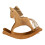 Nostalgische elegante Schaukelpferd Holzschnitzerei Statue-S 1