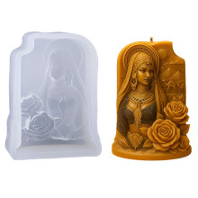 Arabian Lady Candle Silicone Mould Rose Lady Silicone Molds For