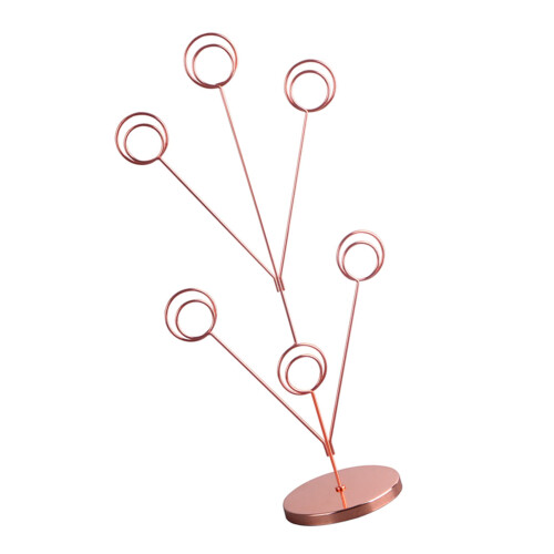 Support de carte de siège en métal résistant aux-or rose