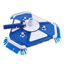 Efficient Swimming Pool Brush Head Works On 1.5 Inch Hose