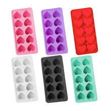 Elegant Heart Design Silicone Baking Molds Ideal For-6 colors