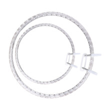 Two Piece Acrylic Spring Hoop Set For Secure Fabric-Transparent
