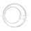 Two Piece Acrylic Spring Hoop Set For Secure Fabric-Transparent 1