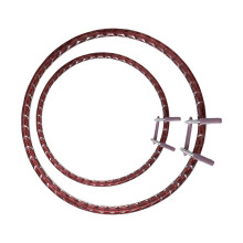 2Pcs Crystals Clear Embroidery Hoops Craft Of Sturdy-brown
