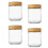 Clear Glass Meals Prep Container With Secure Lids-480ml 4 pack 1