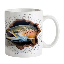 350 ml Keramiktasse mit Angelmuster, Geschenk für Angler und-P 4